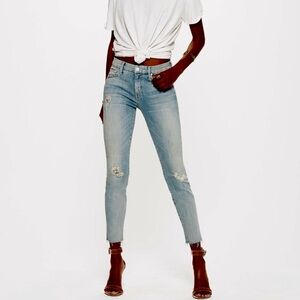 MOTHER Light Blue Distressed Women's Jeans